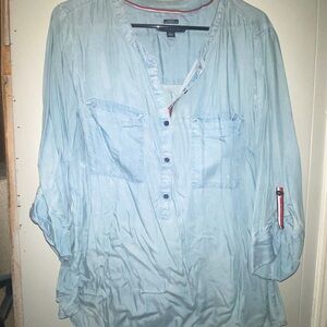 Tommy Light Blue Jean Women's Top